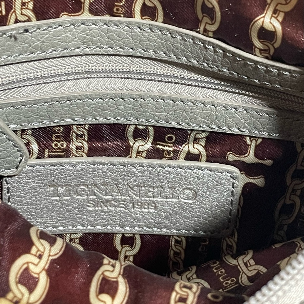 Metallic Gold Soft Leather Crossbody Multi Pocket Built in Side Wallet #H-24 - Picture 8 of 8